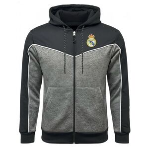 Icon Sports Real Madrid Soccer  Full Zip Hoodie Sweatshirt Jacket Men Sz S NWOT